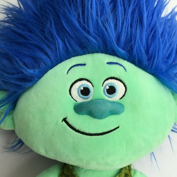 DreamWorks Blue Hair Trolls Doll Plush Soft Toy 16 - Picture 7 of 8